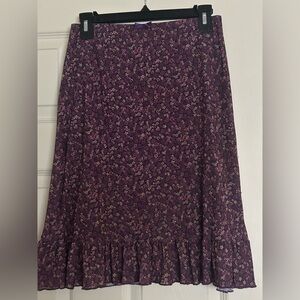 Floral Purple Skirt